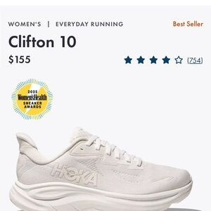 Hoka Women's Clifton 10 Sneakers - Wise width 8women